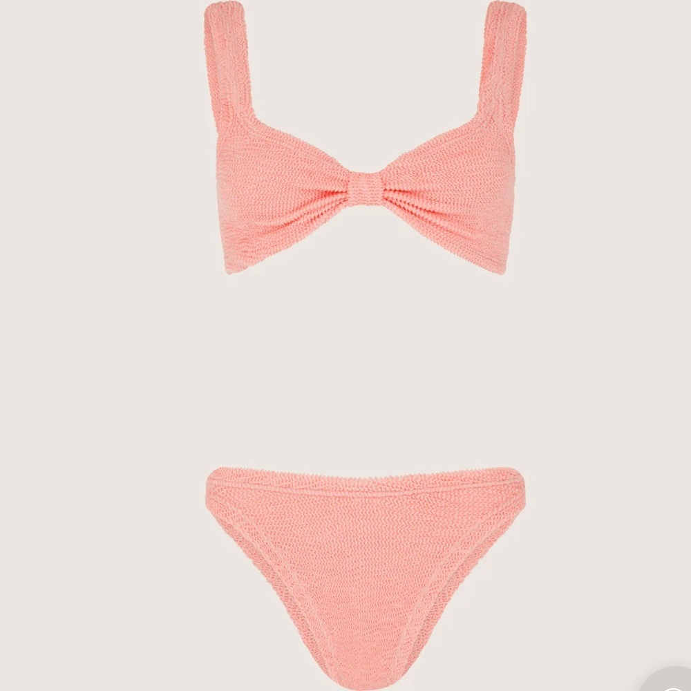 NWT Hunza G bonnie bikini in peach one size